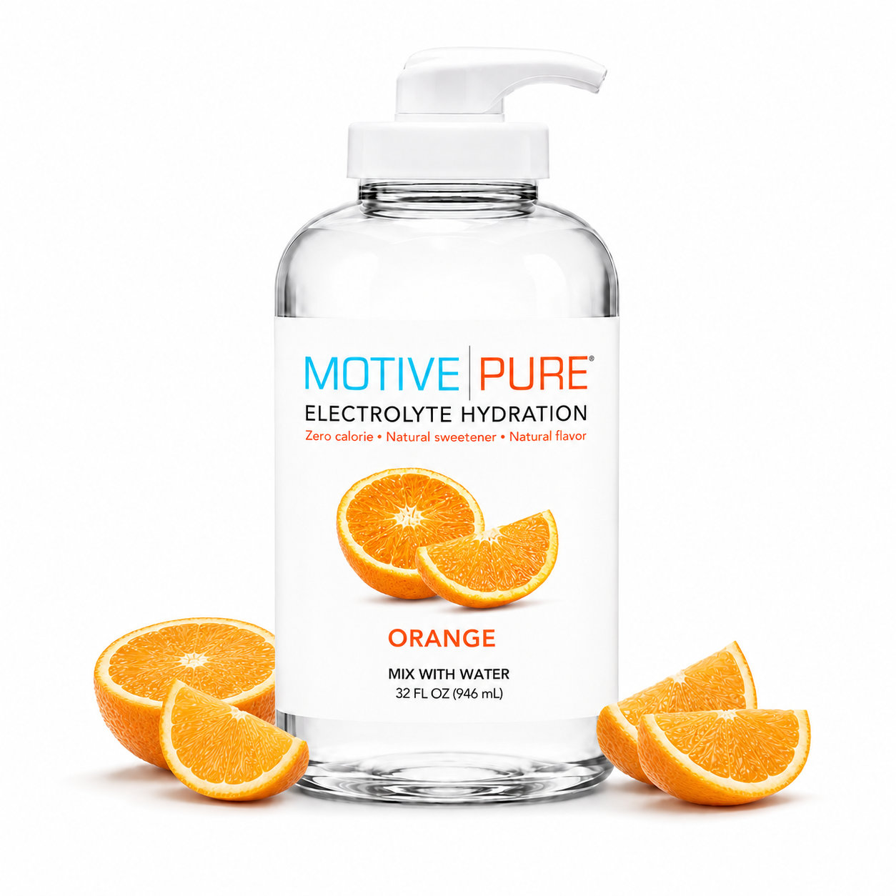 Orange 32 oz Pump Bottle
